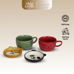 Cốc tạo hình động vật có nắp 