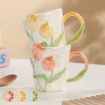 Ly Tulip cao cấp bằng men ngọc trai