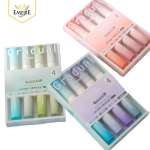 Bộ 4 Bút Highlight Màu Pastel Gradient Nhẹ Nhàng