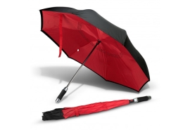 Dù đi mưa thời trang đỏ trong đen ngoài