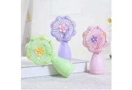 Quạt mini cầm tay hình hoa 