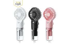 Quạt Mini Cầm Tay Phun Sương 3 Chế Độ Gió